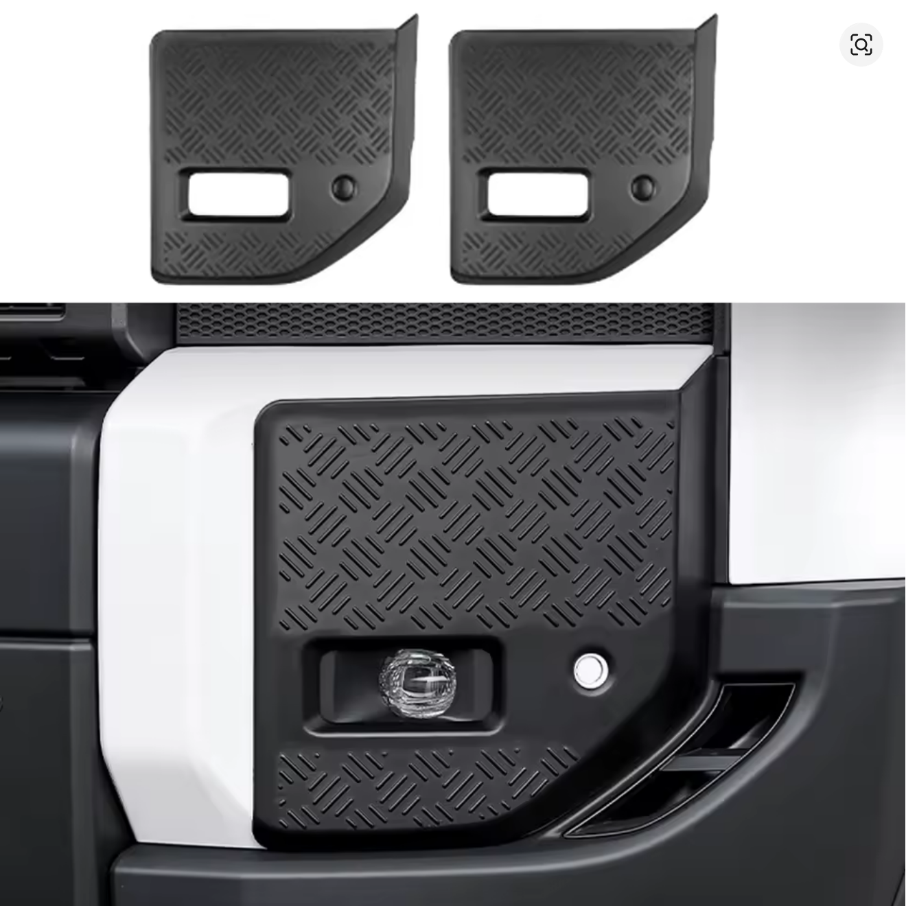 Matte Black Exterior Front Anti Scratch Cover Trim for 2024+ Toyota Land Cruiser 250 Prado