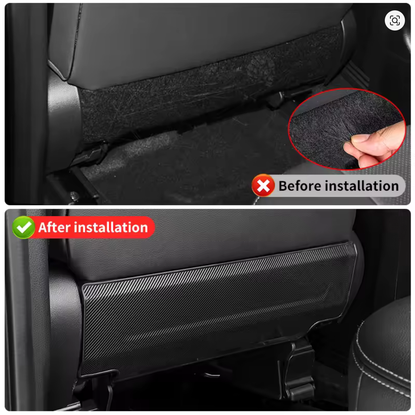Back Seat Kick Plate Protector for 2024+ Toyota Land Cruiser 250 Prado