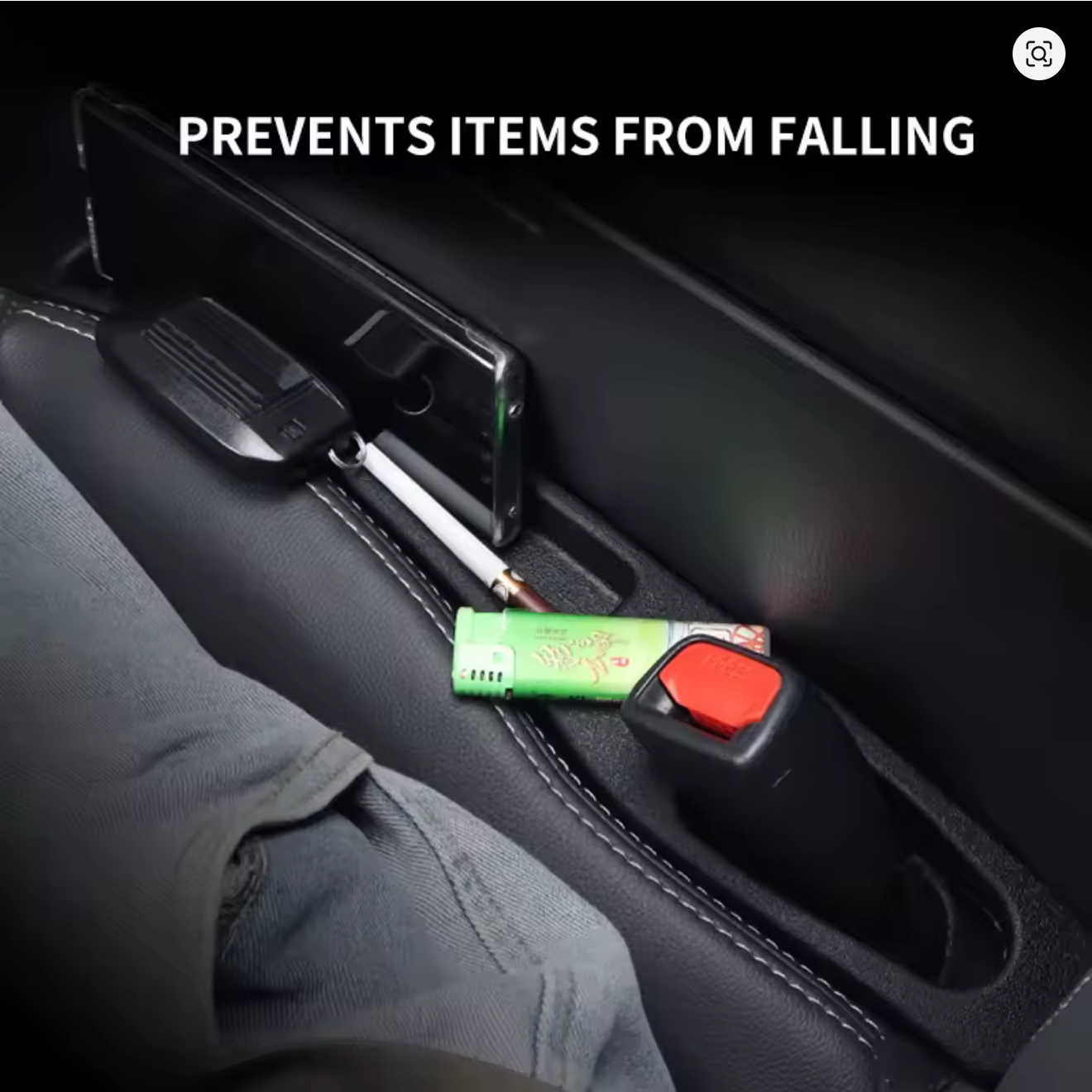 Front Seat Gap Filler Storage for 2024+ Toyota Land Cruiser 250 Prado