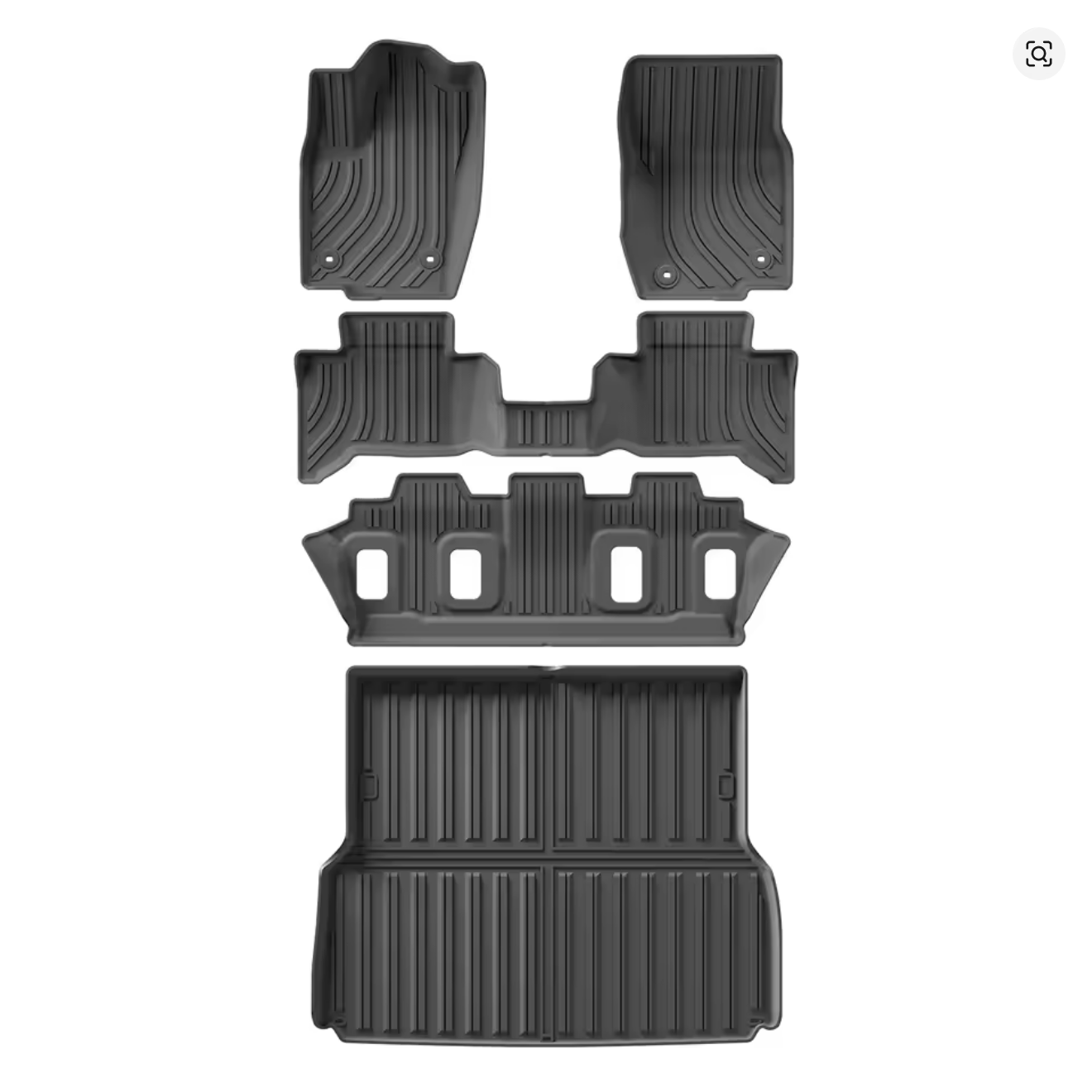 Protective Mat Cargo Liner Trunk Pad 5 Seats (NA Version) for 2024+ Toyota Land Cruiser 250 Prado