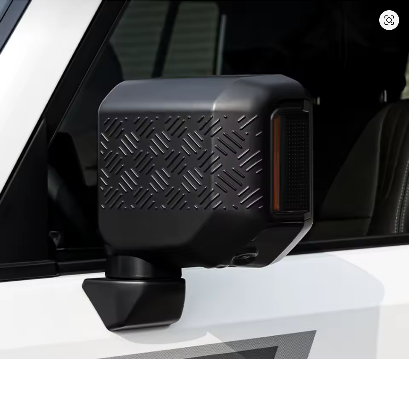 Matte Black Rear View Side Anti Scratch Mirror Cover Trim for 2024+ Toyota Land Cruiser 250 Prado